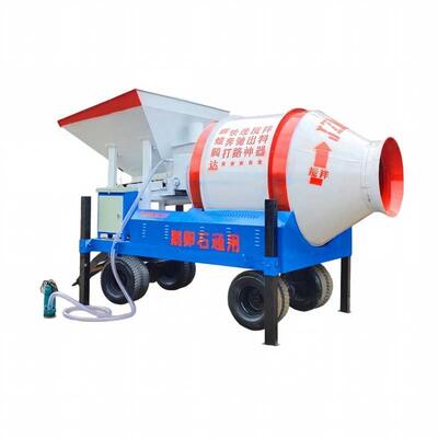 Cement Plant Equipments Fixed Bucket Drum Mixer Concrete Mixing Machine For Precast Factory And Hydraulic Engineering
