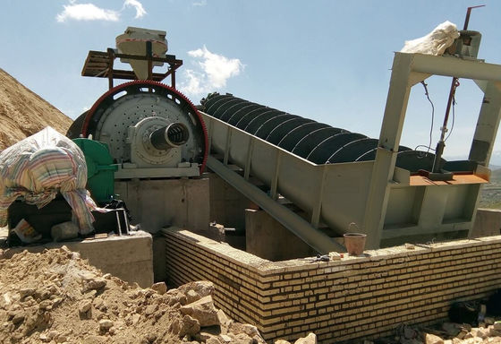 3-18.5 Kw Ore Dressing Equipment Mining Spiral Classifier Simple Structure