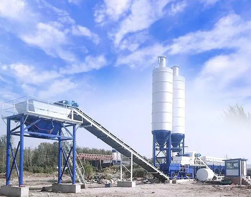 HZS75 Orta Boy ve Üzeri Beton Karıştırma İstasyonu Çimento Fabrikası Ekipmanları