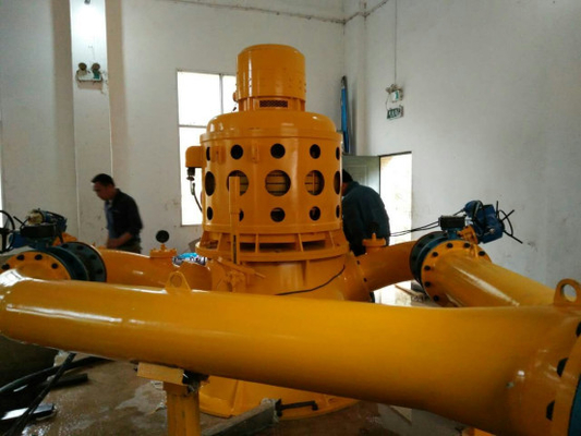 200KW Oblique Strike Dikey Hidrotürbin Jeneratör Seti Çift Püskürtme Tabancası