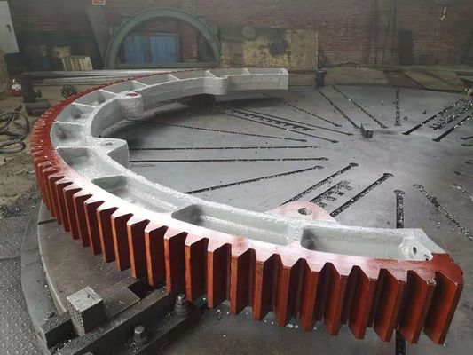 42crmo4 Çelik Sag Mill Girth Gear Cement ve Mineral Endüstrilerinde