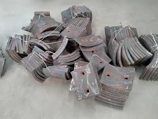 Yüksek Mangan Çelik Alaşımı Liner Liner Ball Mill Madencilik ve Metallurji için