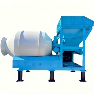Çimento Fabrikası Ekipmanları Güvenilir Sabit Hazne Tamburlu Beton Mikseri Maden Altyapısı İnşaat Makineleri
