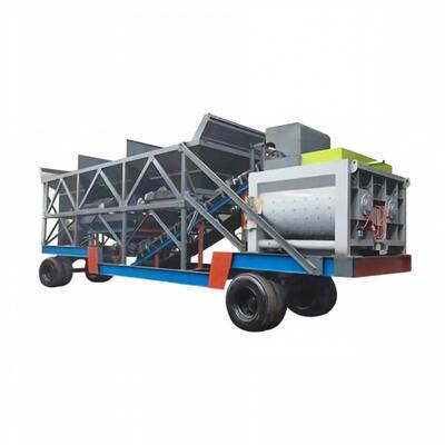 JS Mobil Zorunlu Karıştırma Tesisi Hızlı Transfer İnşaat Beton Mikseri Çimento Tesisi Ekipmanları