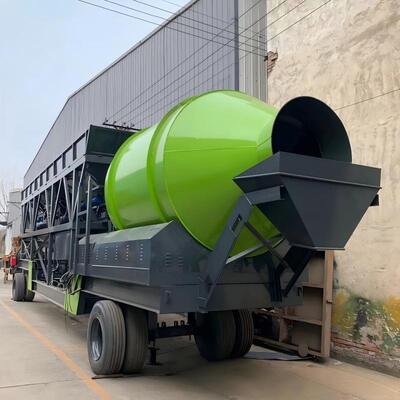 JZM Serisi Tambur Karıştırmalı Beton Üretim Hattı Mobil Beton Santrali Yol İnşaatı İçin Çimento Tesisi Ekipmanları