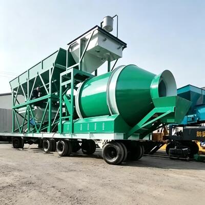 Yüksek verimlilikli JZM Mobil Beton Karıştırma Tesisi Çimento Tesisi Ekipmanı Kesin Ağlama Davul Karıştırma İstasyonu