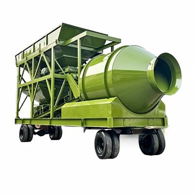Hareketli Beton Toplama Tesisi JZM Acil ve Uzak Yapı Projeleri İçin Davul Karıştırıcı Çimento Tesisi Ekipmanı