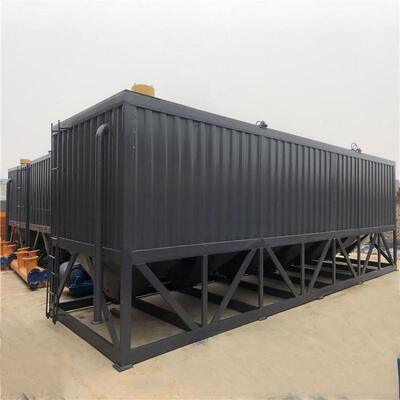 Çimento Fabrikası Ekipmanları Fabrika Tedarik Yatay Çimento Tankı Tek ve Çift Katmanlı Yatay Çimento Silosu Çoklu Boşaltma Ağızlı