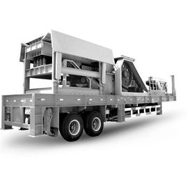Taş Kırıcı Makinesinde ISO9001 650 TPH Üç Eksenli Mobil Birincil Çeneli Kırıcı