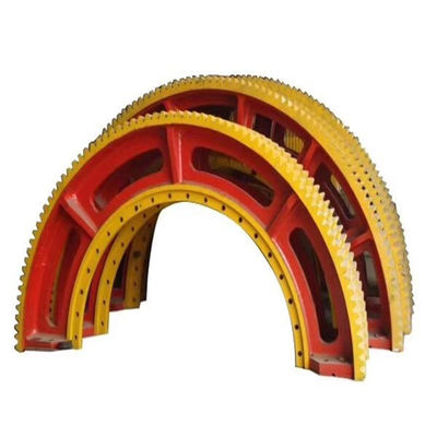 Döner Fırın Döküm Çelik HRC55 Düz Değirmen Çevre Dişlisi ve Bilyalı Değirmen Çevre Dişlisi CITIC HIC Fabrika Fiyatı