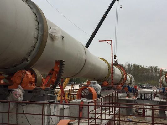 Madencilik Ekipmanları için Brülör Alçı 2.2 × 6.5M 14t / H Çimento Döner Fırın