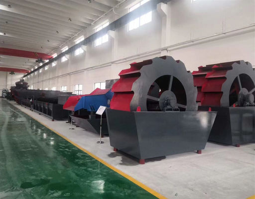 Şantiyeler ve Cevher Hazırlama Ekipmanları için 180t / H Tekerlekli Kum Yıkayıcı
