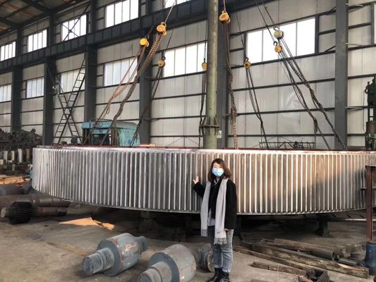 Ağır Hizmet Tipi Çimento Fabrikası Kurutucu 40CrMo Dönen Dişli Halkası ve Düz Dişli Üreticisi