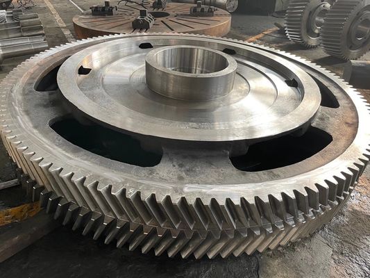 Hassas İşleme Çelik Tahrik Dişlisi ve Düz Helisel Pinyon Dişli çapı 16000mm