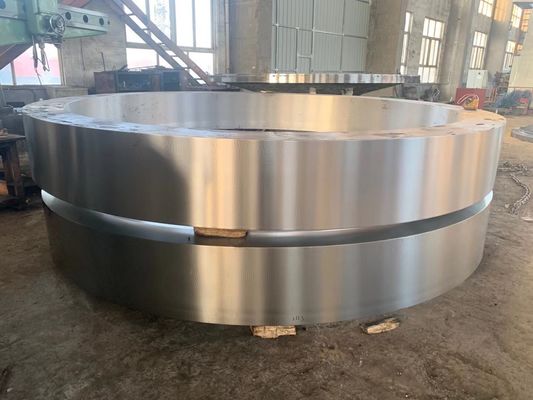 Döner Fırın Yedek Parçaları 42CrMo Çimento Döner Fırın Lastiği Büyük Çaplı Döküm Çelik